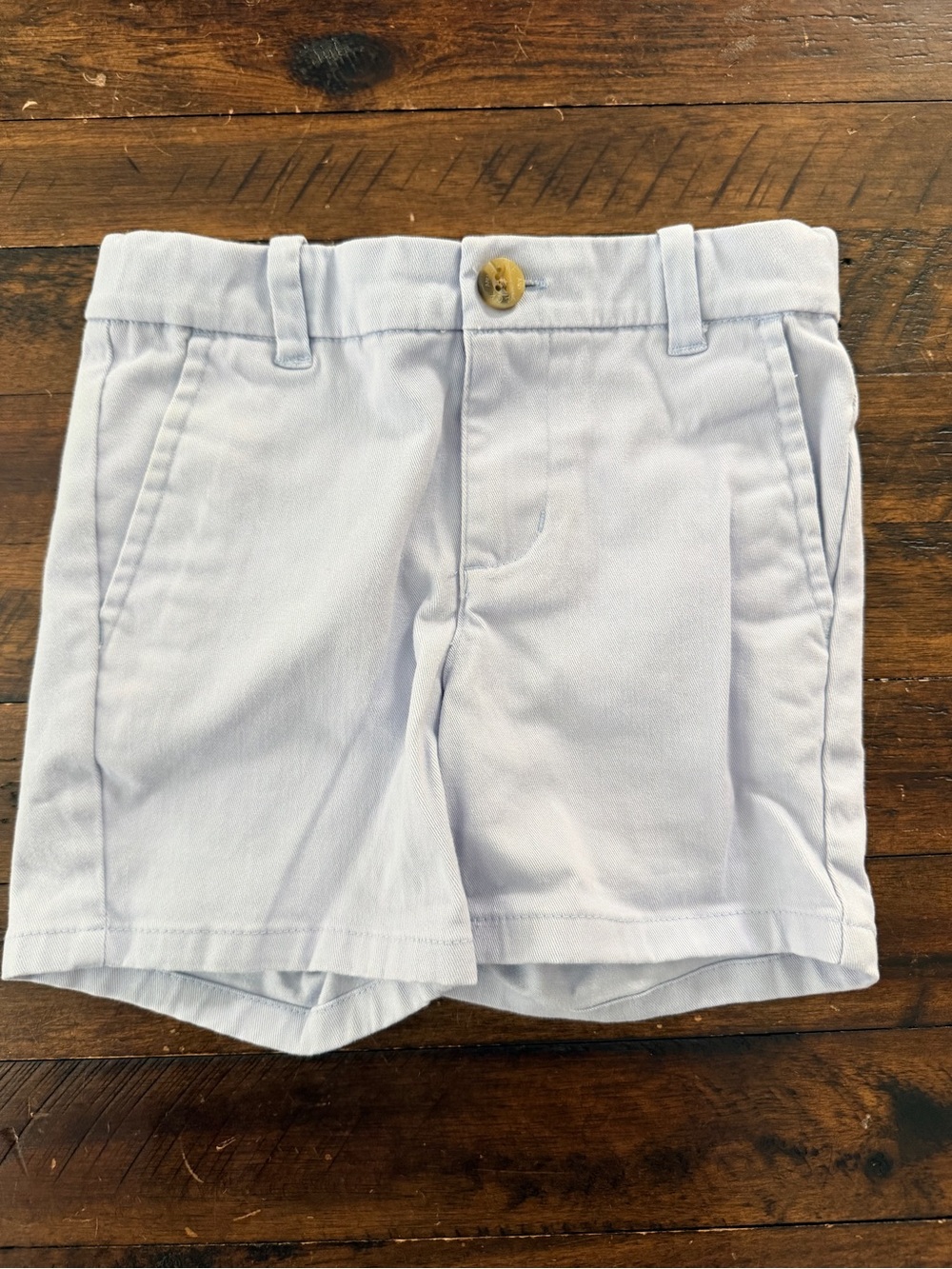 Janie and Jack Pale Blue Cotton Shorts
